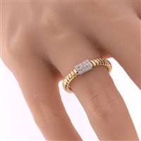 Anello Ercolani Gioielli Donna ERCOLANI ORO in Oro giallo Diamante 0.13 Ct S71R - S71R